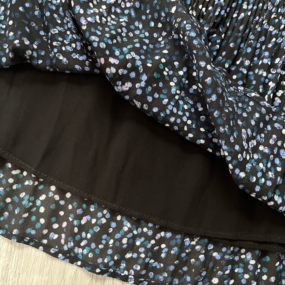 Banana Republic blue & black pleated mini skirt size 4 - Picture 10 of 10
